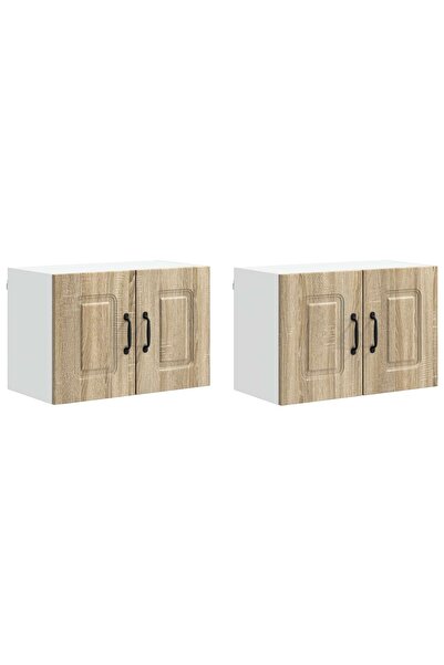 vidaxl Dulap de bucătărie Kalmar 2 pcs Stejar Sonoma 60 x 31 x 40 cm