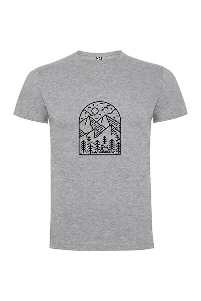 iLovePrints Mountain Monochrome Marvel Tshirt
