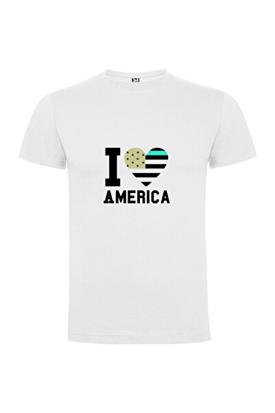 iLovePrints Americana Love: Vibrant Patriotism Tshirt