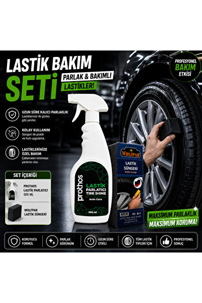 NYA Lastik Parlatıcı 500 ML + Uygulama Süngeri Profesyonel Bakım Seti