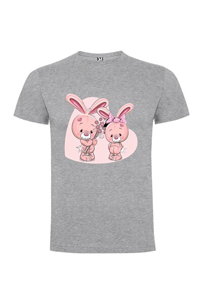 iLovePrints Floral Bunny Cuties Tshirt