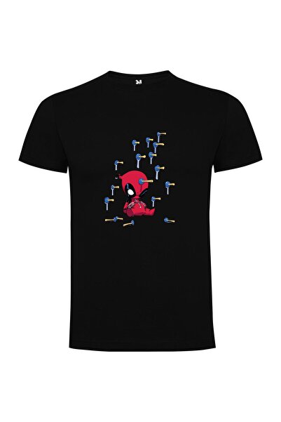 iLovePrints Chibi Deadpool Fitness Fun Tshirt