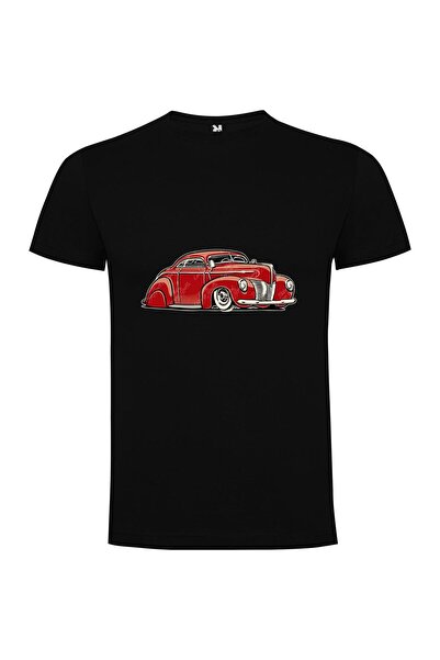 iLovePrints Crimson Vintage Ride Tshirt