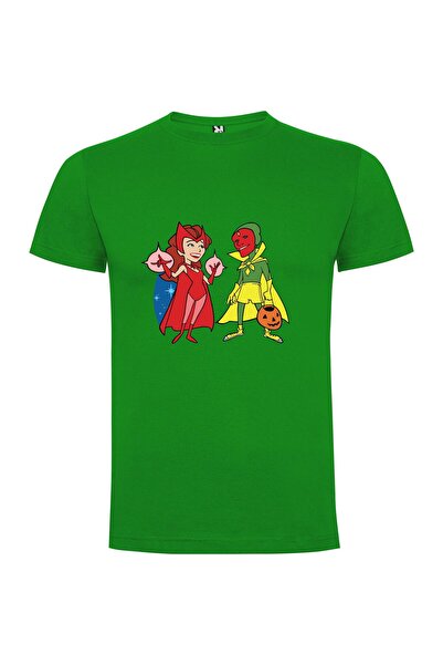iLovePrints Cartoon Marvelous Costumed Characters Tshirt