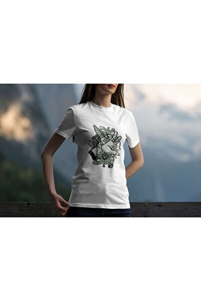 iLovePrints Illustration of a Hand, Sword, and Roses Tshirt