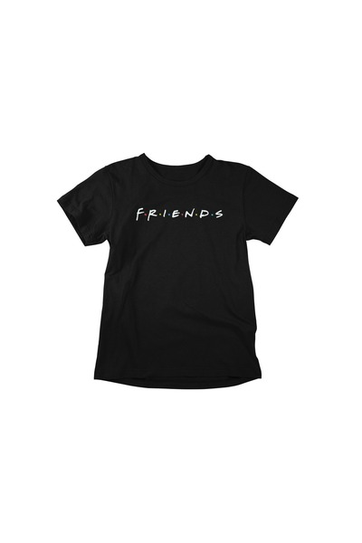 iLovePrints Friends Logo Black T-Shirt