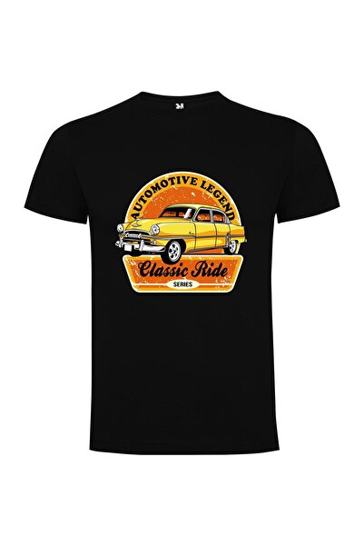 iLovePrints Golden Vintage Ride Tshirt