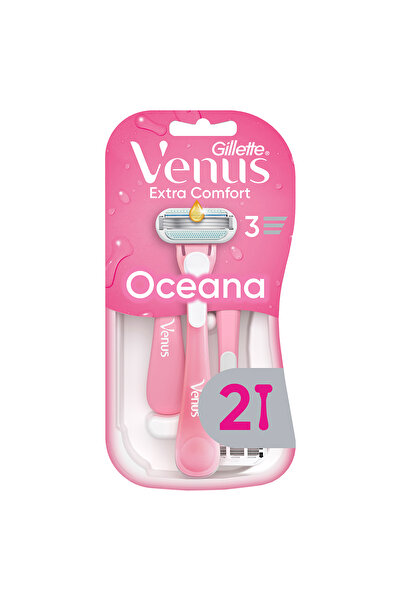 Gillette Venus Extra Comfort Oceana Kullan At Tıraş Bıçağı, 2‘li Paket