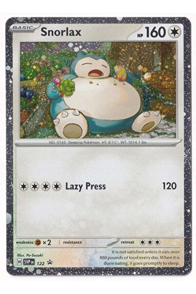 Pokemon Snorlax [Cosmos Holo] #122 - Promo - Kartı (Mint)