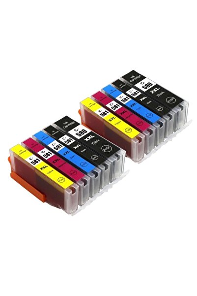 PowerPrint Set de 10 cartușe compatibile Canon PGI-580XXL-CLI-581XXL