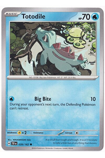 Pokemon توتودايل 039/162 - القوات المؤقتة - بطاقة (لون النعناع)