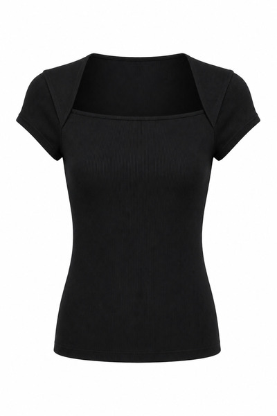 HAZELANNA Lycra Camisole Black Basic Blouse