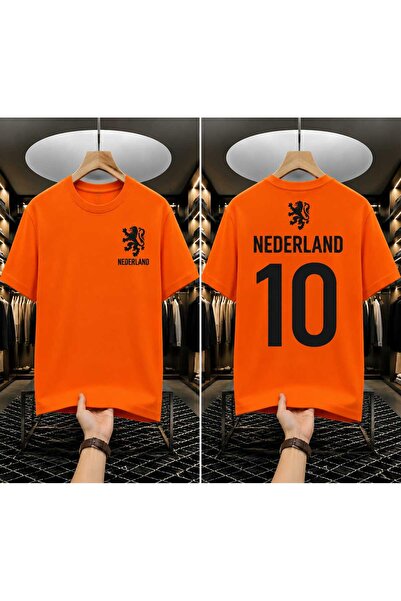 Wish BF Hollanda Nederland Baskılı Oversize Pamuklu Unisex Tişört