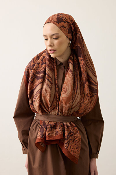 İpekhan Seren Shawl 4001 Cinnamon