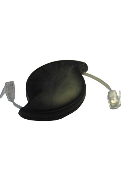 Generic Καλώδιο ακουστικού τηλεφώνου καρούλι, Flat, 1m, Διάφανο