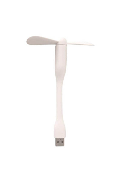 EUROLAMP USB mini Ανεμιστήρας 1W, Φ9cm, 14(h) cm, με σύνδεση USΒ, Λευκός