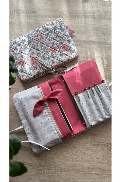 shaması El Yapımı Çok Amaçlı Organizer | Defter ve Kitap Kılıfı (Kalemlikli)