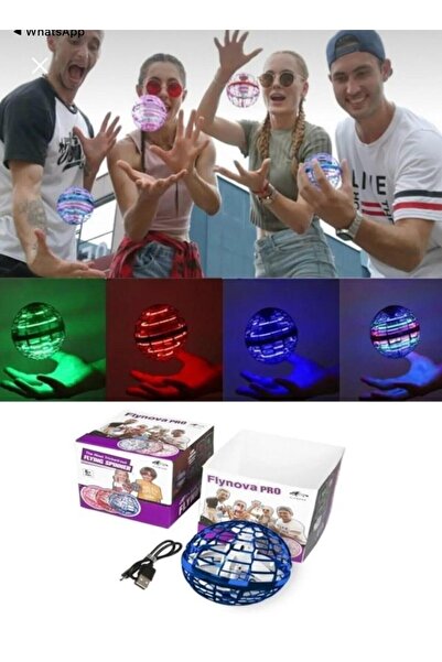 Holatec Flynova Pro Ufo Uçan Top Dönen El Sensörlü Şarjlı 360° Dönen Mini Dro...