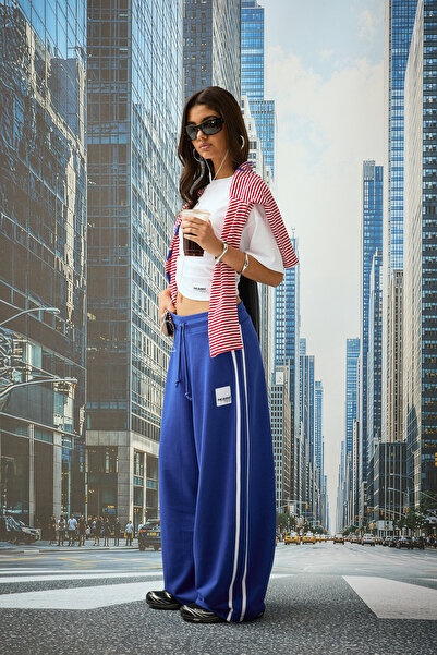 bases. Oversize Yazlık Barrel Baggy Eşofman Altı