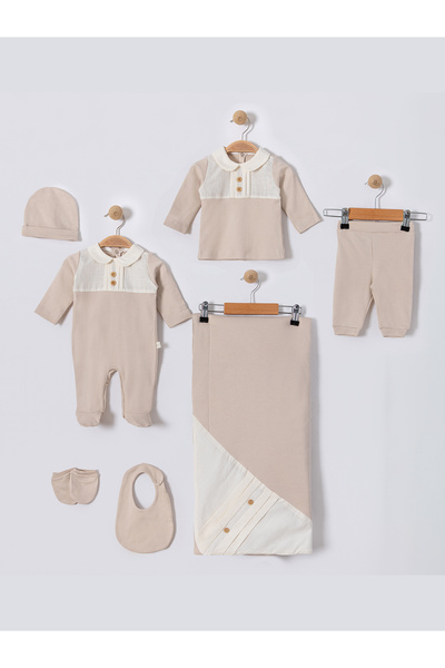Baby shine Turkish Premium Quality 100% Cotton Baby Boy Newborn 7 Piece Set -...