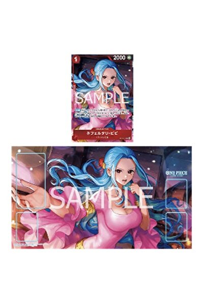 ONE PİECE Playmat Oficial Nefeltari Vivi Heroines Cup și Carte Promoțională J...
