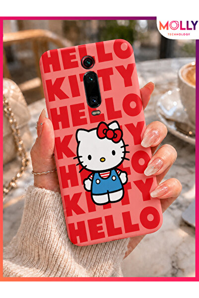 Molly Mİ 9T İçin Pamuk Şeker Hello Kitty Desenli Silikon Kılıf