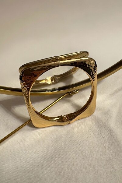 bacc Gold Gilded Framed Handcuff Bracelet