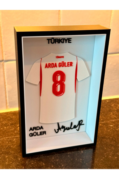 Tyana3D TÜRKİYE Millî Futbol Takımı - Jersey Plaket Çerçeve - Futbolcu Forma ...
