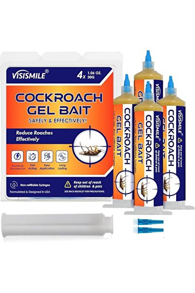 VİSİSWAP Roach Gel Bait Indoor and Outdoor: Cockroach Killer Repellents for G...