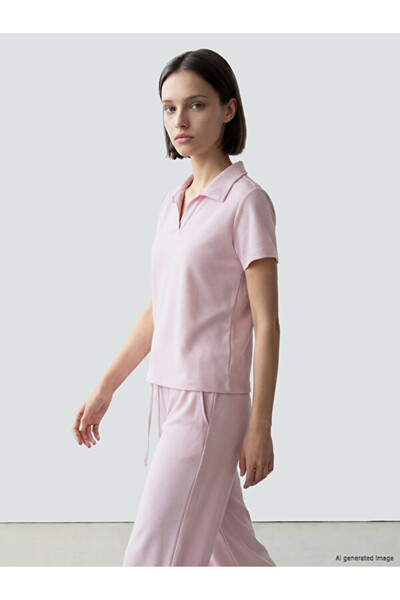 LC Waikiki Polo Collar Soft Touch Women's T-Shirt