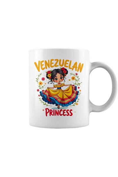 NASAQ Venezuelan Princess Cute Folk Dress Venezuela Girl Coffee Mug