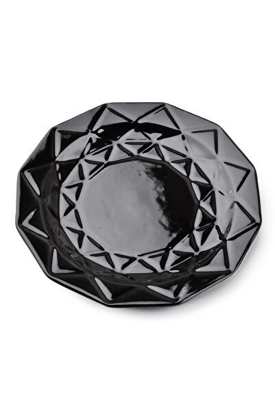 MONDEX Farfurie ceramică Design Affek de Adel 24 cm Negru 1 buc.