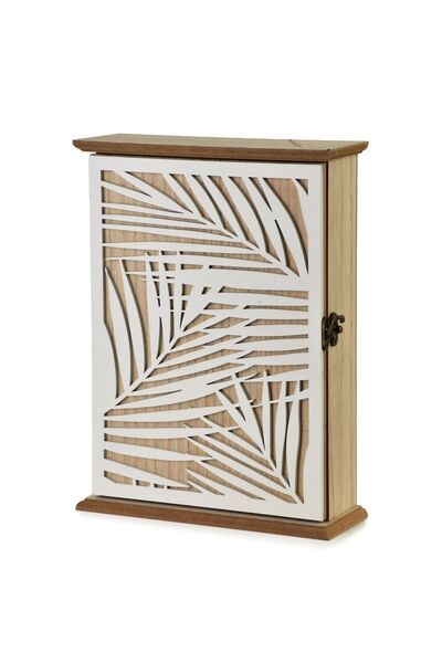 MONDEX Cutie de chei din lemn STACY 19.5x6.5x25 cm Frunză 1 buc.