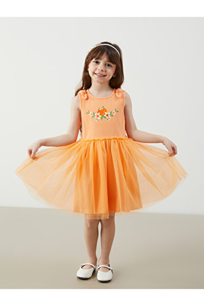 LC Waikiki I Zero Roba Collar Floral Girl's Combed Cotton Dress from Freezen ...