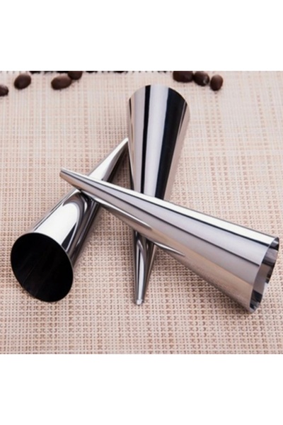 Hanedanev 3 Pieces of Cornet Cookie Shapers - Stainless Steel Cornet Mold Set...