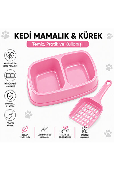 Kedi Mamalık ve Suluk ( Pembe ) + Kürek