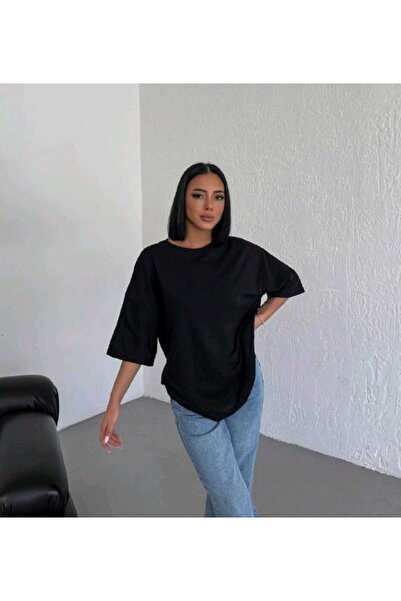 JENOLAN عادي الأساسية المعتاد عارضة Boyfriend تي شيرت