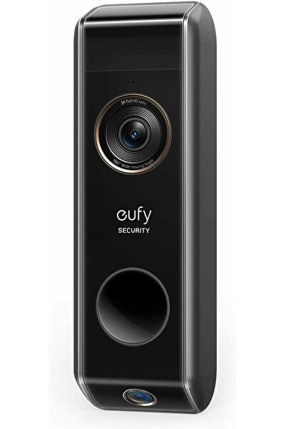 eufy Sonerie video wireless 2K HD cu cameră dublă, cu baterie, negru