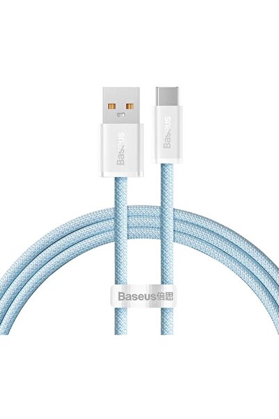 Baseus Cablu USB la USB-C Seria Dynamică, Încărcare Rapidă 100W, 1m, Albastru