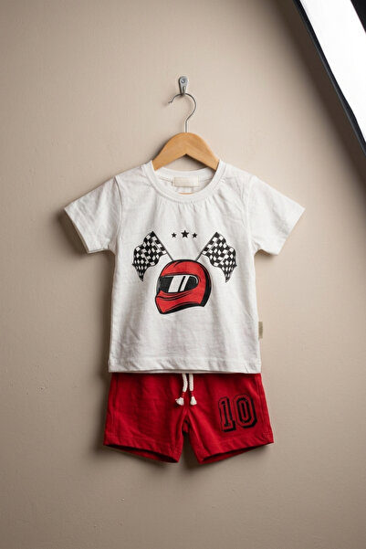 zumino Baby Boy Racing Themed 2-Piece Set with Shorts