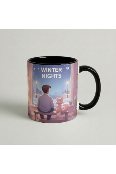 Petgifts Cana Cadou Personalizat Amuzanta Cu Mesaj Winter Nights - Ceramica 3...