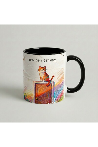Petgifts Cana Cadou Personalizat Amuzanta Cu Mesaj How Did I Get Here - Ceram...