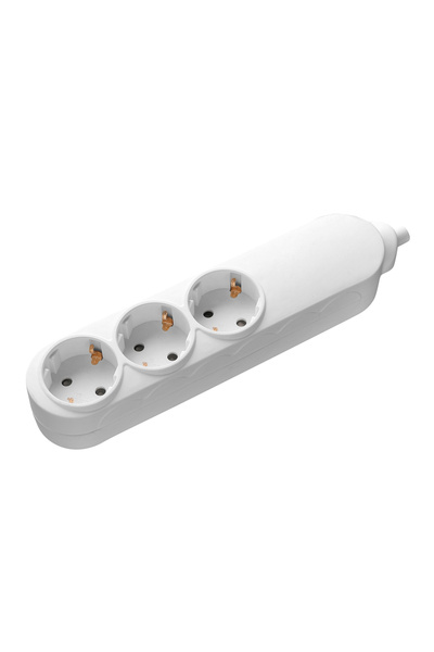 Samus Prelungitor cu 3 prize 1,5 m 3680W Schuko Alb