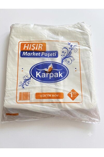 Karpak Beyaz Poşet 1 KG KÜÇÜK Boy Hışır Atlet Poşet Market Manav Poşet