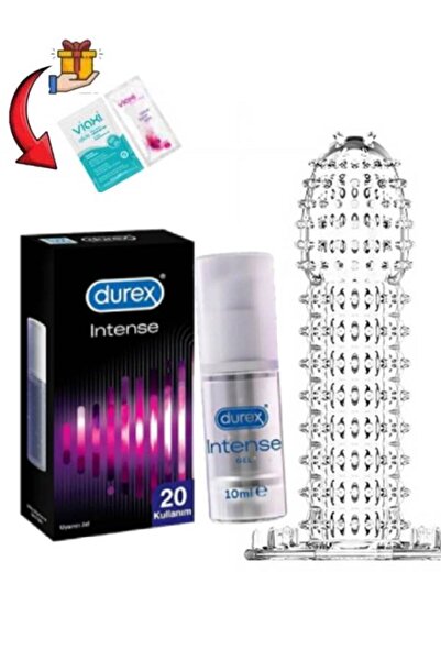 Durex İntense Kadınlara Uyarıcı Jel 20 Kullanımlık-20+ Kullanımlık Tırtıklı P...