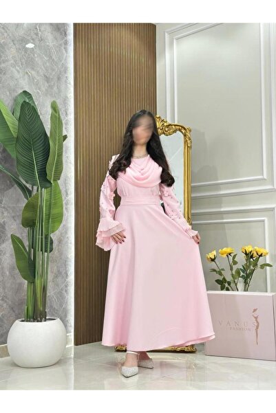 vanus fashion 7078 - فستان سهرة ميدي