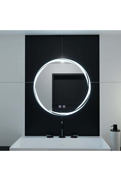 La Cucu Oglinda LED Rotunda 60cm, Spirallus Touch, Sistem Dezaburire, Dimabila