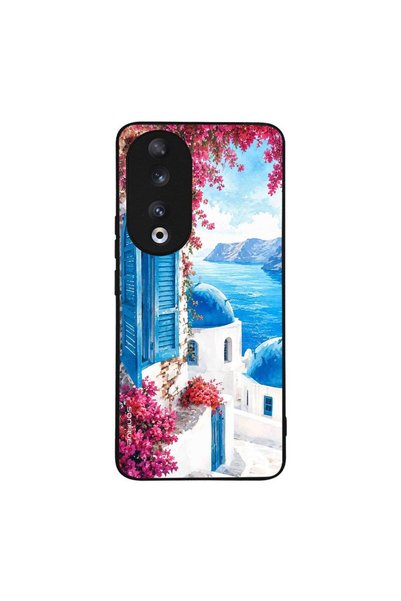 Sonique Θήκη Greek Island Muse Series για Honor 90 5G Σαντορινό Γαλάζιο