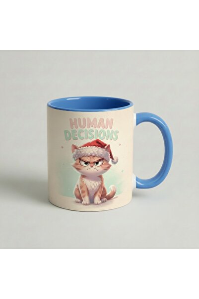 Petgifts Cana Cadou Personalizat Amuzanta Cu Mesaj Human Decisions - Ceramica...