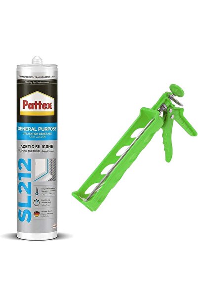 Pattex مانع تسرب سيليكون شفاف متعدد الاستخدامات من دورافيل مع مسدس سيليكون - ...